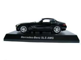 Mercedes Benz  - black - 1:64 - Kyosho - 64SLSbk - KYO64SLSbk | The Diecast Company