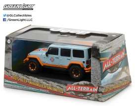 Jeep  - 2015 gulf blue/orange - 1:43 - GreenLight - 86089 - gl86089 | The Diecast Company