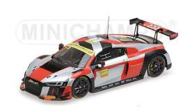 Audi  - R8 2016 white/red/grey - 1:43 - Minichamps - 437161107 - mc437161107 | The Diecast Company
