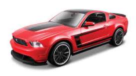 Ford  - Mustang Boss 302 2012 red/black - 1:24 - Maisto - 39269r - mai39269r | The Diecast Company