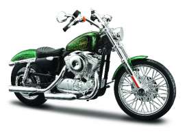 Harley Davidson  - 2013 green metallic - 1:12 - Maisto - 32335G - mai32335G | The Diecast Company