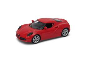 Alfa Romeo  - 4C red - 1:34 - Welly - 43676 - welly43676 | The Diecast Company