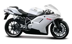 Ducati  - 848 white - 1:18 - Maisto - 08011w - mai08011w | The Diecast Company