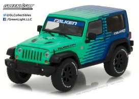 Jeep  - 2014 green/blue - 1:43 - GreenLight - 86090 - gl86090 | The Diecast Company