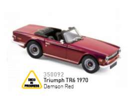 Triumph  - TR6 1970 damson red - 1:43 - Norev - 350092 - nor350092 | The Diecast Company