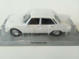 Peugeot  - 504 white - 1:43 - Magazine Models - PC504w - magPC504w | The Diecast Company