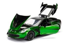 Transformers Corvette - 2016 green/black - 1:24 - Jada Toys - 98499 - jada98499 | The Diecast Company
