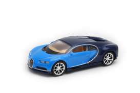 Bugatti  - 2017 blue/black - 1:34 - Welly - 43738b - welly43738b | The Diecast Company