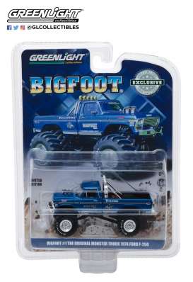 Ford  - F250 Monster Truck 1974 blue - 1:64 - GreenLight - 29934 - gl29934 | The Diecast Company