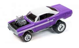 Plymouth  - 1970 Bright Purple w/ Graphics  - 1:64 - Johnny Lightning - SF001B2 - JLSF001B2 | The Diecast Company