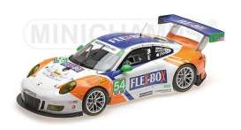 Porsche  - 911 GT3 2017 white/blue/orange - 1:18 - Minichamps - 155176954 - mc155176954 | The Diecast Company