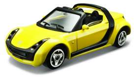 Smart  - 2003 yellow - 1:43 - Bburago - 30176Y - bura30176Y | The Diecast Company