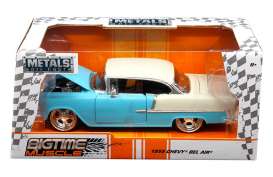 Chevrolet  - 1955 blue/white - 1:24 - Jada Toys - 98937 - jada98937 | The Diecast Company