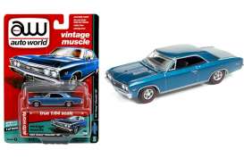 Chevrolet  - 1967 blue - 1:64 - Auto World - 64132A - AW64132A | The Diecast Company