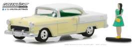 Chevrolet  - Bel Air 1955 light yellow/white - 1:64 - GreenLight - 97030B - gl97030B | The Diecast Company