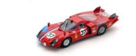 Alfa Romeo  - 33/2 1968 red - 1:43 - Spark - s4369 - spas4369 | The Diecast Company