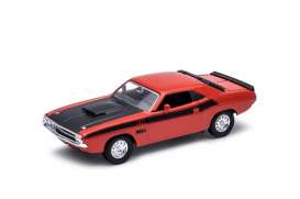 Dodge  - Challenger T/A 1970 orange/black - 1:34 - Welly - 43663o - welly43663o | The Diecast Company