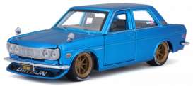 Datsun  - 510 1971 blue - 1:24 - Maisto - 32527b - mai32527b | The Diecast Company