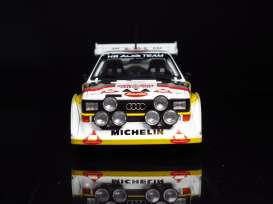 Audi  - Quattro 1986 white/yellow/red - 1:24 - Beemax - 24035 - bmx24035 | The Diecast Company