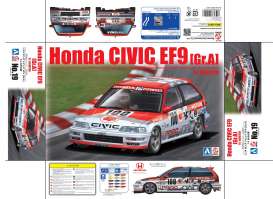 Honda  - EF9 Civic Gr.A *Motion* 1992 red/white - 1:24 - Beemax - 24018 - bmx24018 | The Diecast Company