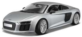 Audi  - R8 2015 grey metallic - 1:24 - Maisto - 31513GY - mai31513GY | The Diecast Company