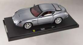 Ferrari  - 2006 silver-grey w/red interior - 1:18 - Hotwheels Elite - mvp9915 - hwmvp9915 | The Diecast Company