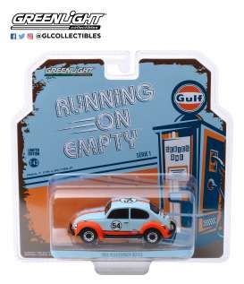 Volkswagen  - Beetle 1966 light blue/ orange - 1:43 - GreenLight - 87010D - gl87010D | The Diecast Company