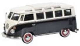 Volkswagen  - T1C Samba Bus black/white - 1:87 - Schuco - 26320 - schuco26320 | The Diecast Company