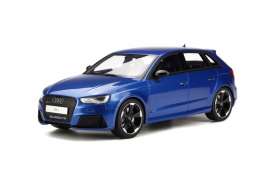 Audi  - RS3 2015 blue - 1:18 - GT Spirit - 748 - GT748 | The Diecast Company