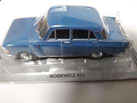 Moskvitch  - blue - 1:43 - Magazine Models - pcMos412 - magpcMos412 | The Diecast Company