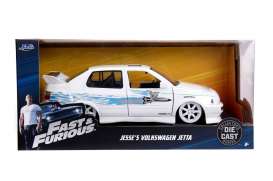 Volkswagen  - Jetta A3 F&F 1995 white/blue - 1:24 - Jada Toys - 99591 - jada253203025 | The Diecast Company