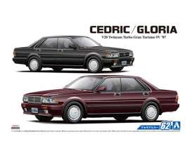 Nissan  - Credric/Gloria 1987  - 1:24 - Aoshima - 06110 - abk06110 | The Diecast Company