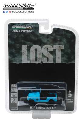 Jeep  - CJ-7 *Lost* 1977 blue - 1:64 - GreenLight - 44810F - gl44810F | The Diecast Company