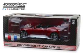 Chevrolet  - Camaro SS Convertible 2017 garnet red tintcoat - 1:24 - GreenLight - 18245 - gl18245 | The Diecast Company