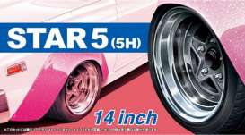 Wheels & tires Rims & tires - 1:24 - Aoshima - 05439 - abk05439 | The Diecast Company