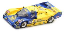 Porsche  - 1990 yellow/blue - 1:43 - Spark - s5508 - spas5508 | The Diecast Company