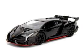 Lamborghini  - Veneno 2017 glossy black - 1:32 - Jada Toys - 30101bk - jada30101bk | The Diecast Company