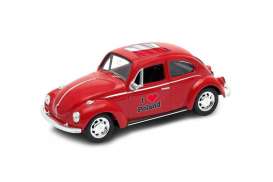 Volkswagen  - Beetle 1963 red - 1:34 - Welly - 42343PO - welly42343PO | The Diecast Company