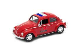 Volkswagen  - Beetle 1963 red - 1:34 - Welly - 42343FRr - welly42343FRr | The Diecast Company