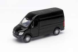 Mercedes Benz  - Sprinter Panel Van 2016 black - 1:34 - Welly - 43730bk - welly43730bk | The Diecast Company