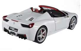 Ferrari  - 2011 pure white - 1:18 - Hotwheels Elite - mvw1178 - hwmvw1178 | The Diecast Company
