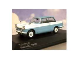 Triumph  - Herald 1959 white/blue - 1:43 - Magazine Models - PCherald - MagPCherald | The Diecast Company