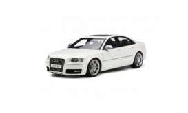 Audi  - S8 2008 white - 1:18 - OttOmobile Miniatures - 699 - otto699 | The Diecast Company