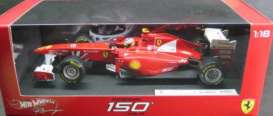 Ferrari  - 2011 red/white - 1:18 - Hotwheels - mvW1073 - hwmvW1073 | The Diecast Company