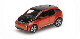 BMW  - I3 2014 red - 1:87 - Minichamps - 870028102 - mc870028102 | The Diecast Company