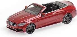 Mercedes Benz  - AMG C63 2016 red - 1:87 - Minichamps - 870037032 - mc870037032 | The Diecast Company