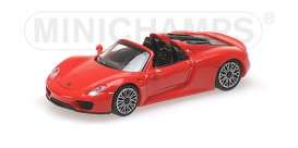Porsche  - 918 Spyder 2013 red - 1:87 - Minichamps - 870062132 - mc870062132 | The Diecast Company