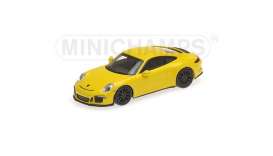 Porsche  - 911 R 2016 yellow - 1:87 - Minichamps - 870066224 - mc870066224 | The Diecast Company