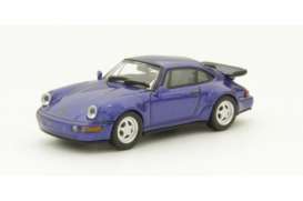 Porsche  - 911 Turbo 1990 blue - 1:87 - Minichamps - 870069101 - mc870069101 | The Diecast Company