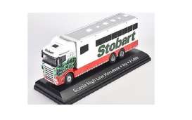 Scania  - Horsebox green/red/white - 1:76 - Magazine Models - STOjv9108 - magSTOjv9108 | The Diecast Company